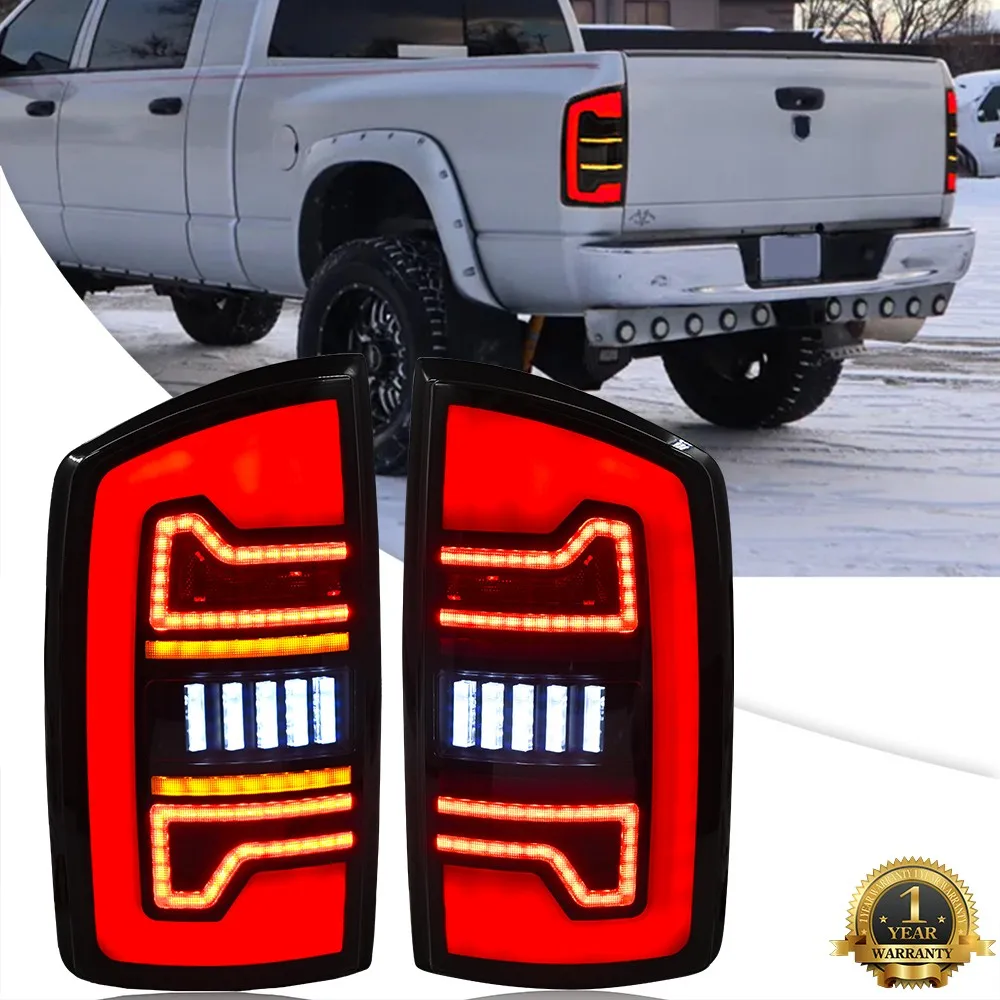

2 шт. левый + правый светодиодный задний фонарь для Dodge Ram 3-го поколения 2002-2006 1500 2500 3500 последовательный указатель поворота багажника задние стоп-сигналы