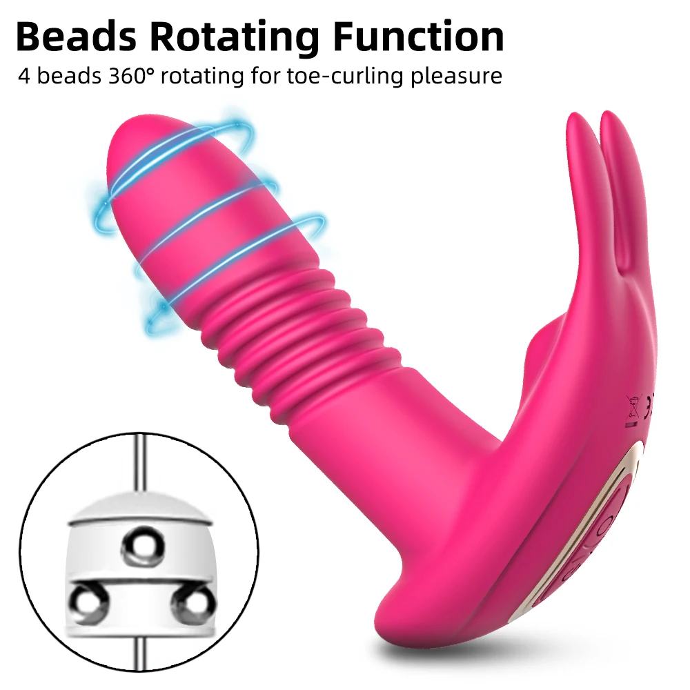 App Control Bluetooth Vibrator for Women Wearable Clitoris Stimulator G-spot Telescopic Dildo G Spot Female Masturbator Sex Toy