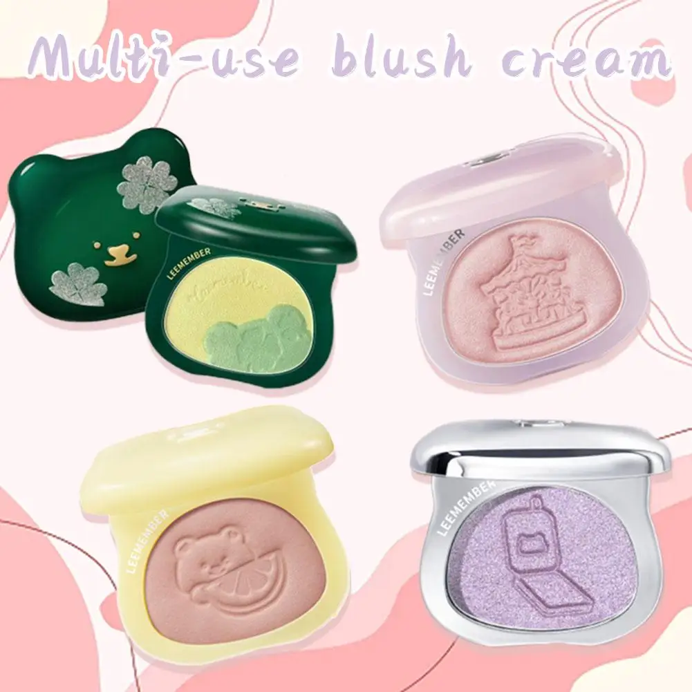 LEEMEMBER Dreamcore Series Multi-Purpose Creme Sombra Highlighter Glitter Brightening Pó Contorno Paleta