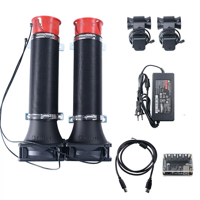 Red/Black SIMDT High Power SIM Racing Wind Simulator 8m/s 110V-220V for Logitech G29 G27/Thrustmaster T300 no/with Vibration Kit