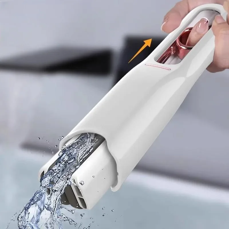 New Mini Squeeze Mop Powerful Desk Kitchen Car Clean Tools Mops with Self-squeezing Folding Home Cleaning Floor Washing Mops