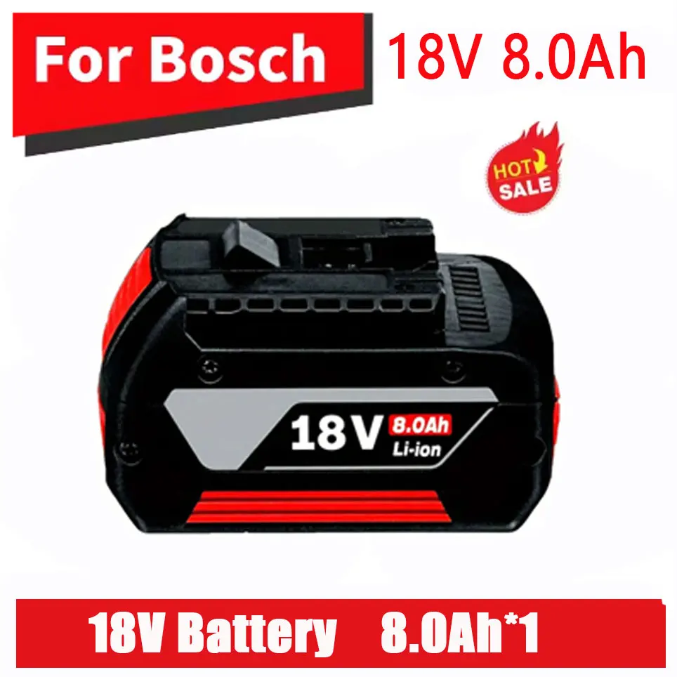 Für Bosch Professionelle Lithium-Batterie 18V 8,0 AH Für Bosch BAT609 BAT609G BAT618 BAT618G Wiederaufladbare Power Tool 8,0 Ah Batterie