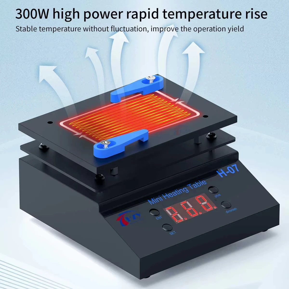 HZY H-07 New Heating Station Electronic Hot Plate Table Preheating Platform For BGA PCB SMD Phone LCD Touch Screen Repair