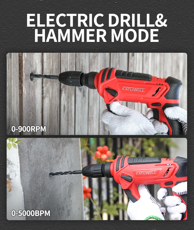 PA4224B-Y-4D-1 20V Battery Professional Impact Electric Drill Electric Hammer