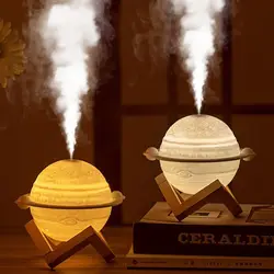 3D Air Humidifier Diffuser Planet Shape Humidifiers for Bedroom Moon Lamp Portable Cool Mood LED Night Light Super Quiet