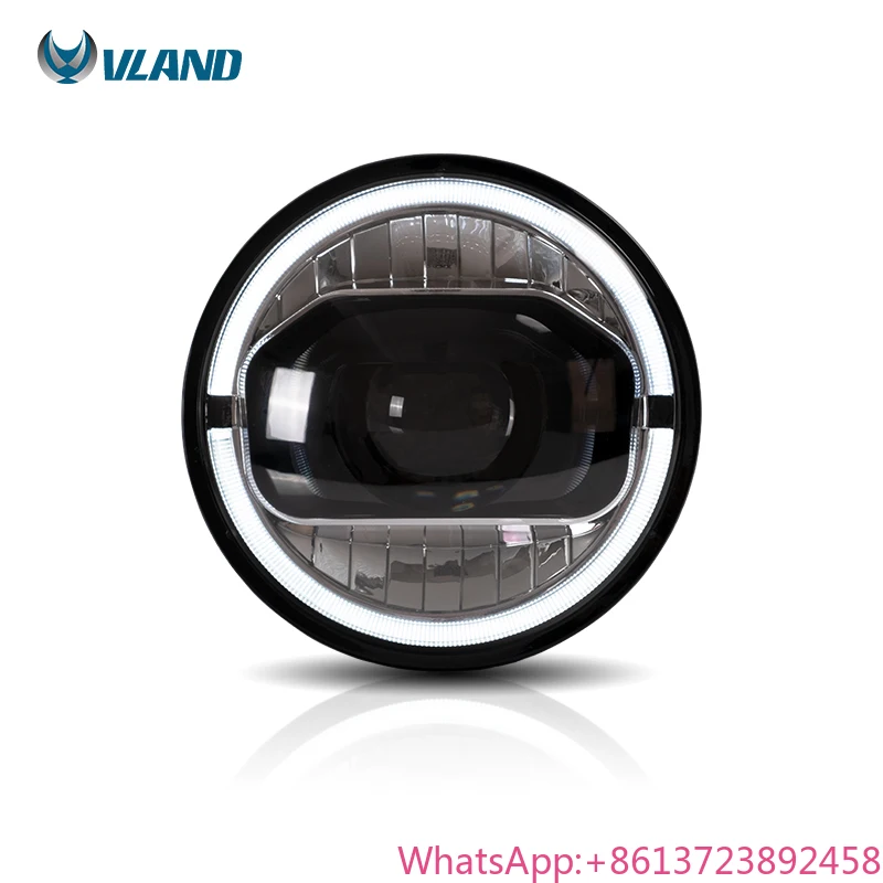 

VLAND Headlights New Design Duan Beam Lens Headlamp 2007-2016 2017 Car Head Light Front Lamp for Jeep Wrangler Nlimited JK TJ LJ