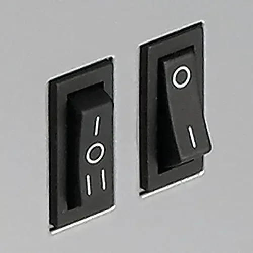 Inserção personalizada do capô do bloco de energia de 27,6 polegadas com exaustor de 2 velocidades e luz, MAX 300 CFM, cinza escovado