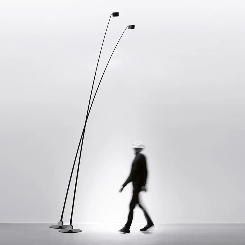 

Minimalist Designer Floor Lamp Modern Minimalist Atmosphere Living Room Sofa Standing Straight Rod Fishing Floor Lamp