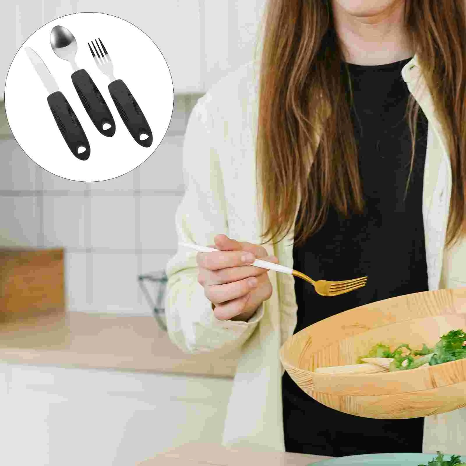 Anti-shake Tableware for The Elderly Tremble Proof Adaptive Utensils Built up Adults Appliance