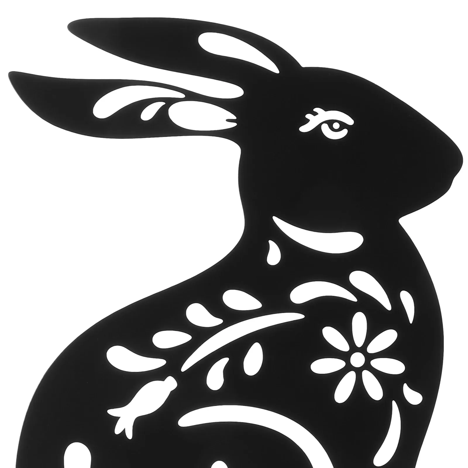 

Iron Rabbit Ornaments Garden Stake Sculpture Animal Bunny Easter Realistic Statue Outdoor Decorative Stakes Yard Sign Metal