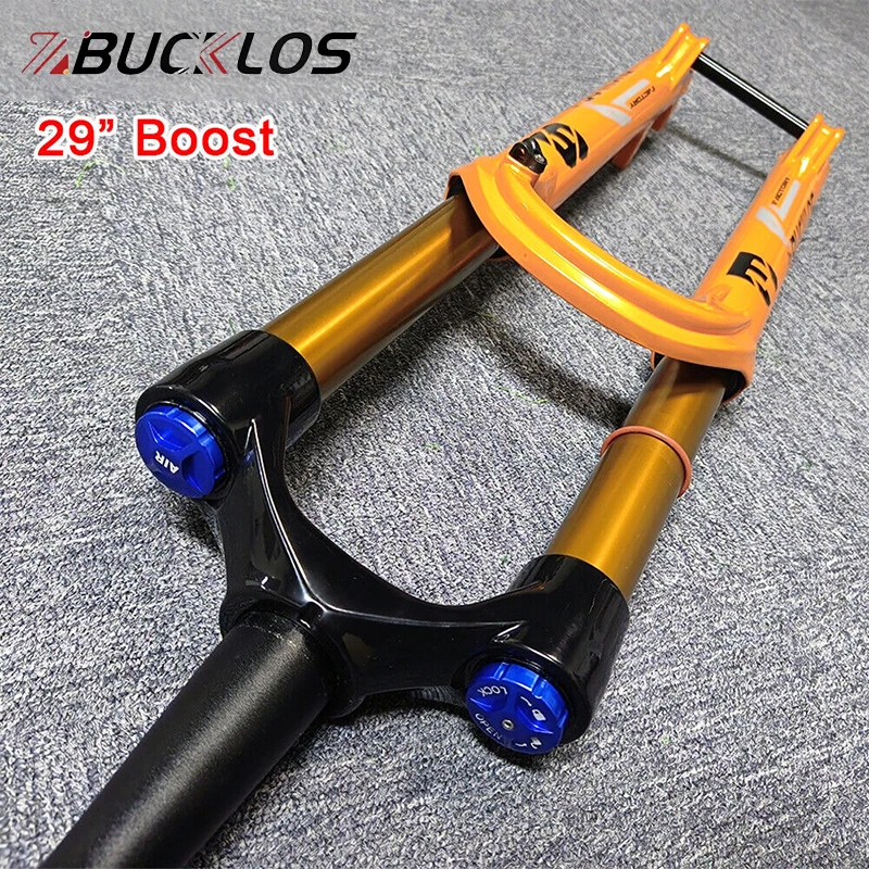 

BUCKLOS Factory 38 Boost Air Fork 29inch 180mm Travel Tapered Bicycle Fork Suspension 15*110mm Fork for FOX 27.5in Cycling Parts