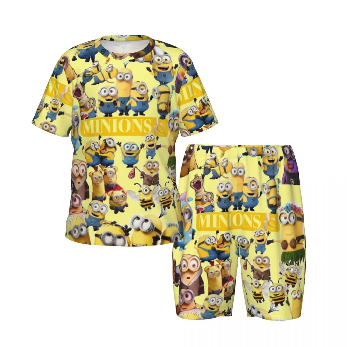 

kawaii M-Minions Kid's Pajamas Set 2 Piece Set For Kids Casual Long sleeve Suit