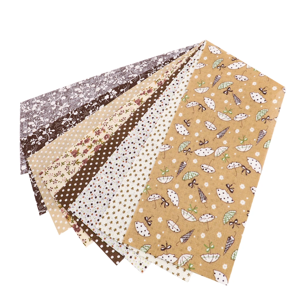 Teramila Neuheiten Bunte Design 6-8 PCS /Lot 9CM x 50CM Nähen Material Baumwolle Gelee rollen Streifen Plain Stoff Patchwork – Detail 6