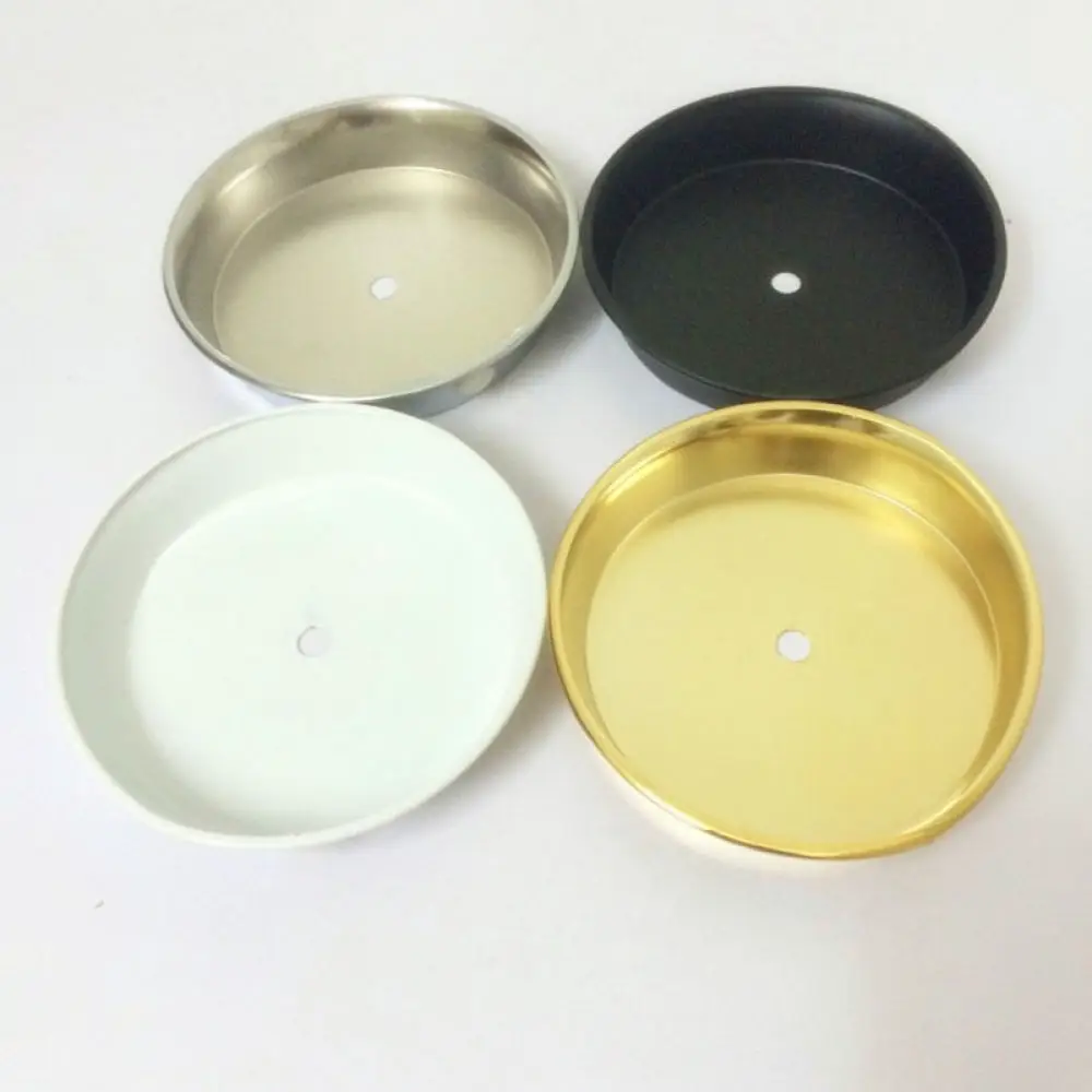 Metal Lamp Base Replacement Round Iron Stand Plate For Table Floor Light Fixture Chrome Plated DIY Repair Accessory