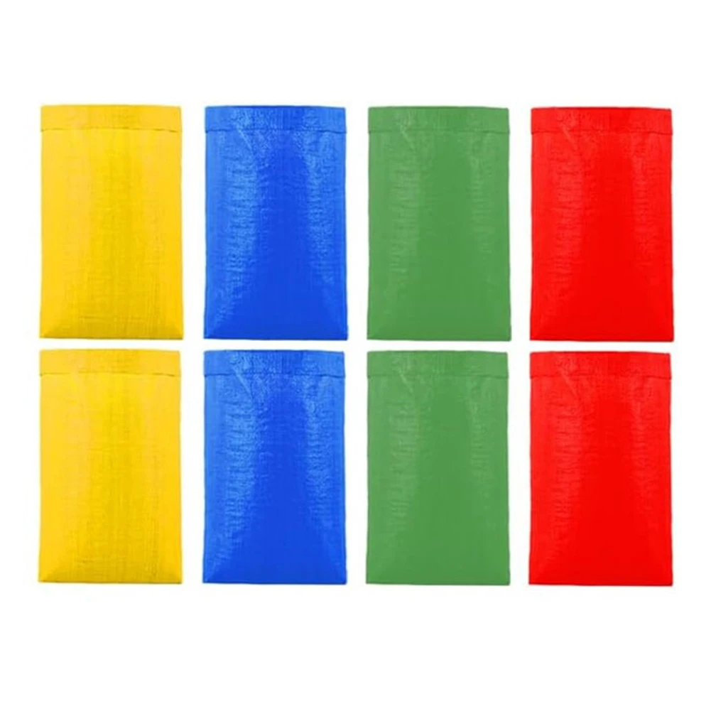 

Набор из 8-мягких мешков для картофеля для мероприятий и пикников на открытом воздухе. Прочный полипропиленовый материал, предназначенный для активного использования и командных соревнований.