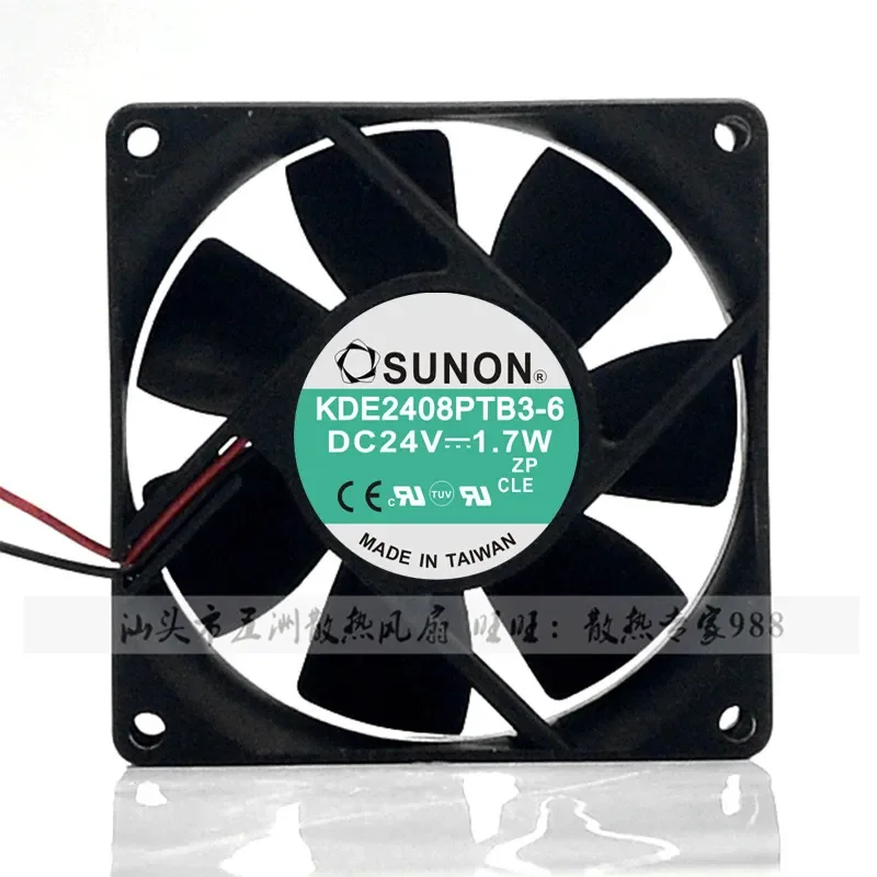 for SUNON KDE2408PTB3-6 8025 8cm 24V DC Inverter Cooling Fan Original Taiwan Jianzhun High Quality Silent Computer Case