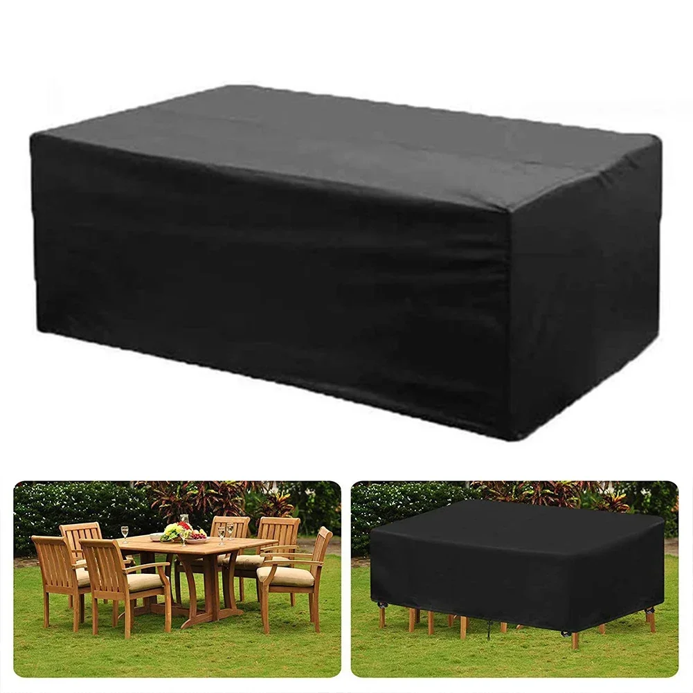 

210D 150 * 90 * 80cm Garden Courtyard Waterproof And Dustproof Furniture Cover UV Protection Garden Furniture Cover