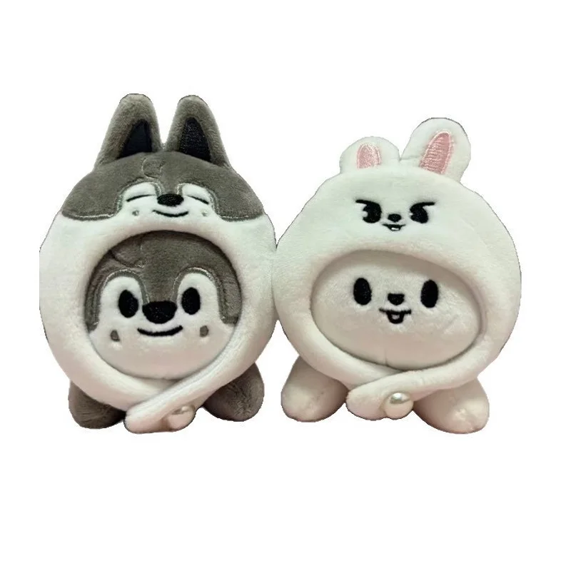 

SKZ Плюшевая игрушка Stray Kids Плюшевый брелок для вечеринки Кукла официальный тот же стиль Fang Можно Felix носить шляпу в подарок для фанатов