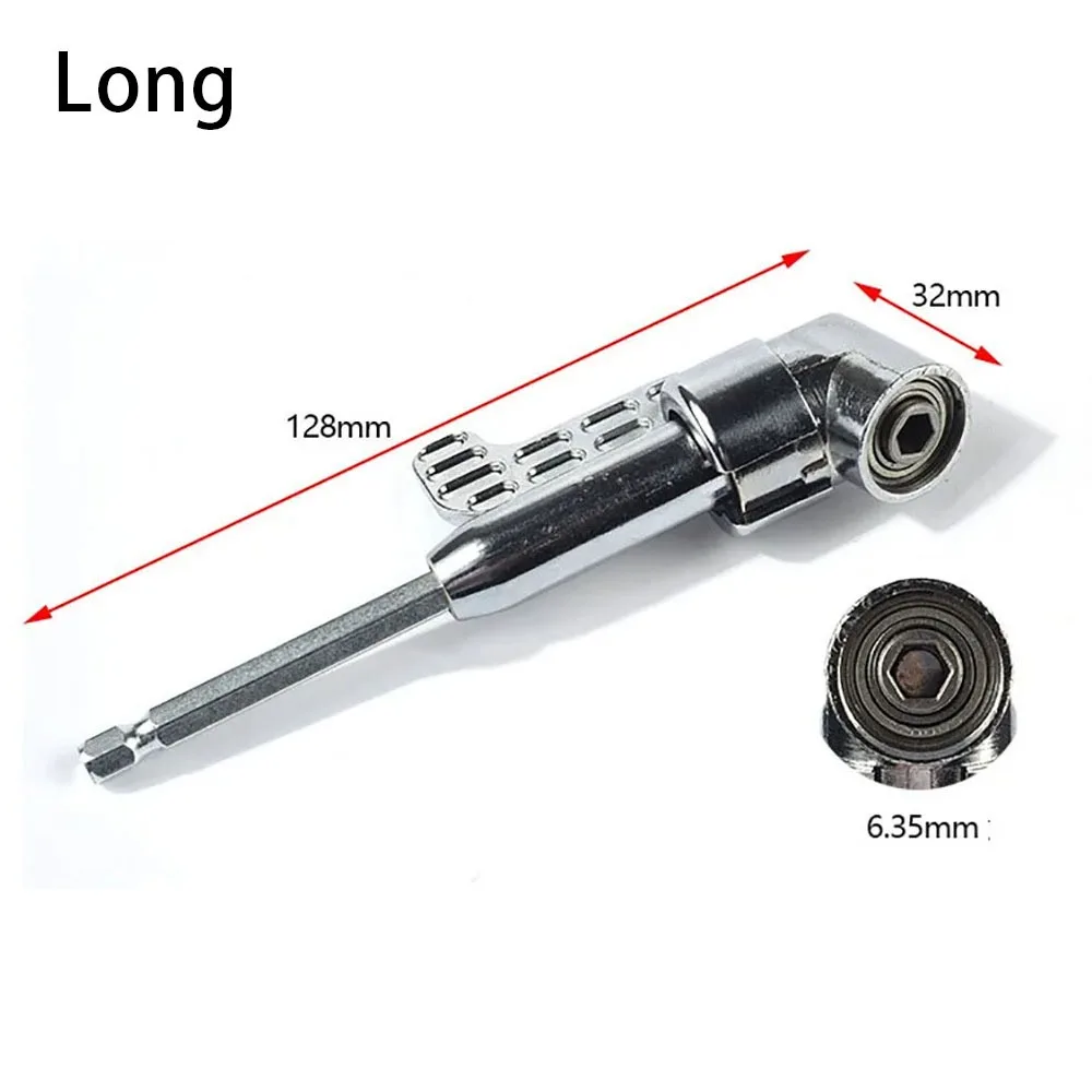 1Pcs New Angle Extension Screwdriver 1/4 Hex Shank Holder Adaptor Right Angle Drill Bit Adjustable 105 Degree Screw Driver Tool
