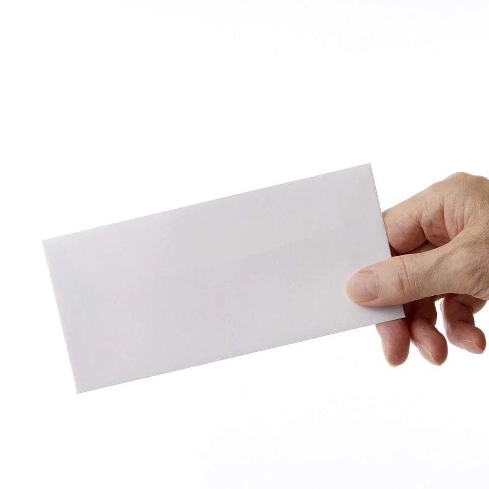 

100pcs 165X100Mm Blank Kraft Paper Thick White Money Mini Photo Envelopes For Business Letters Sending Reusable Biodegradable