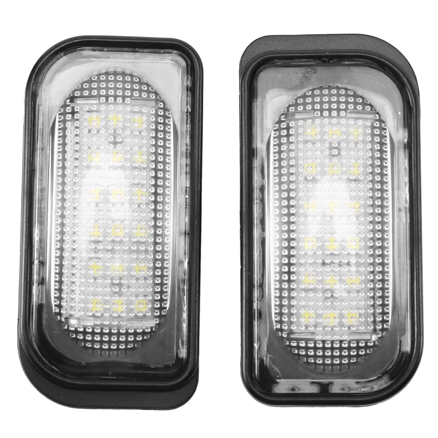Reliable-2Pcs White Led License Plate Light for Mercedes Benz W203 Car Number Plate Lamp for Benz W203 4D 2001-2007
