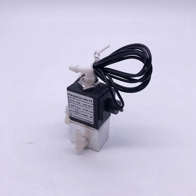 

2pcs JNF Electric Solenoid Valve 4.4W For Flora Leopard Infinity Challenger Leopard Myjet Solvent 3 Ways Ink Valve 24V DC