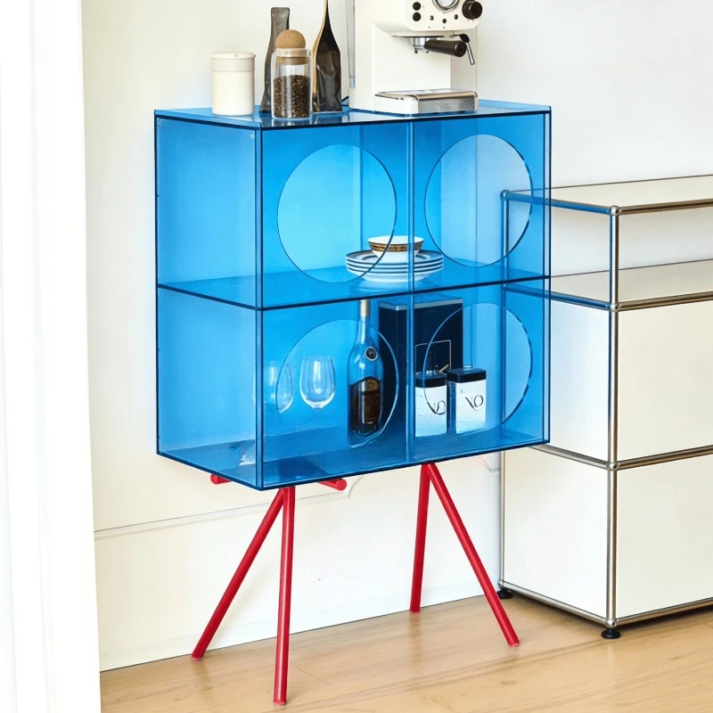 

Acrylic figure storage cabinet Internet celebrity living room dining side cabinet, shelf display