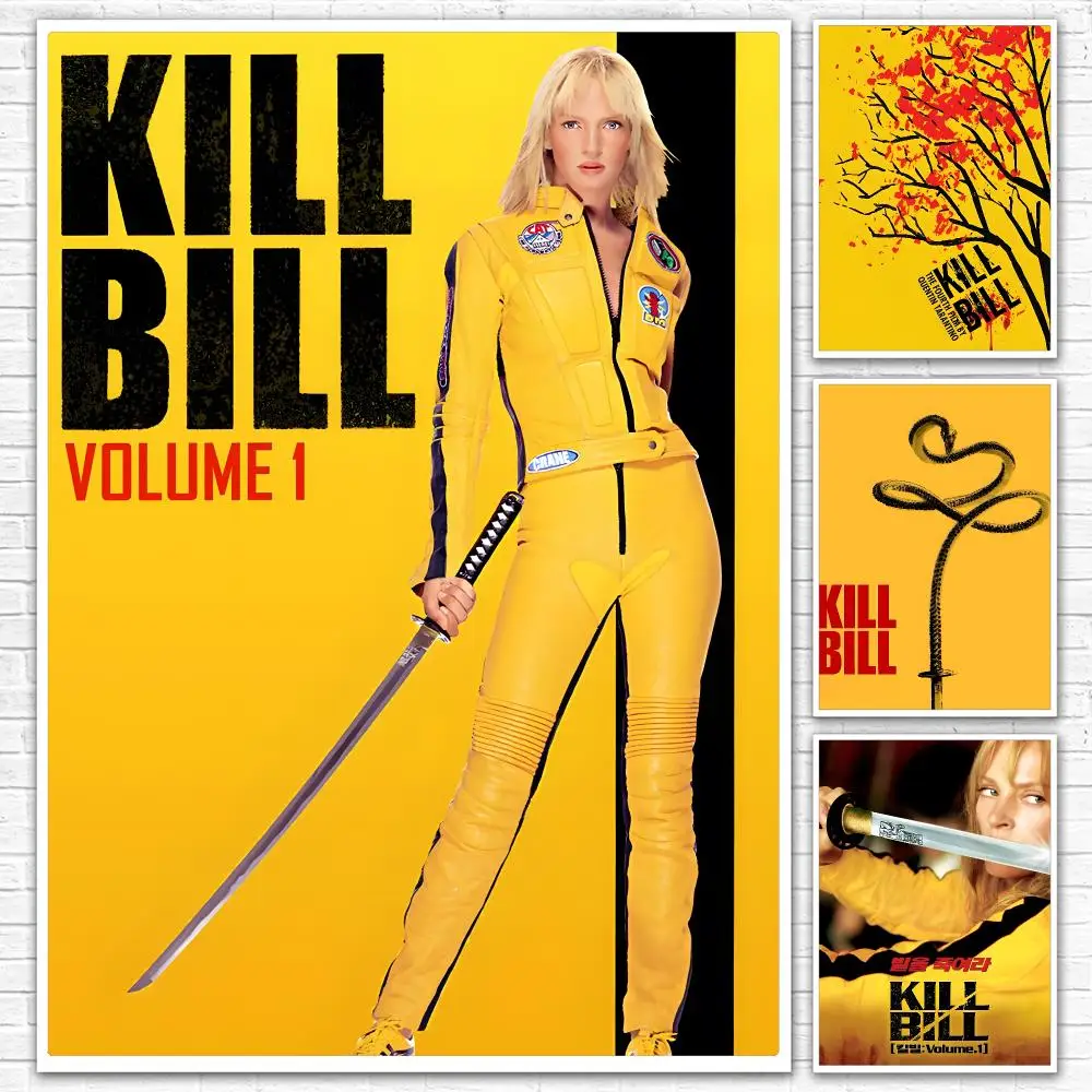 Movie K-Kill Bill Painting Calligraphy Canvas Mural For Interior Walls Crease-Free Beautiful For Living Room Bedroom