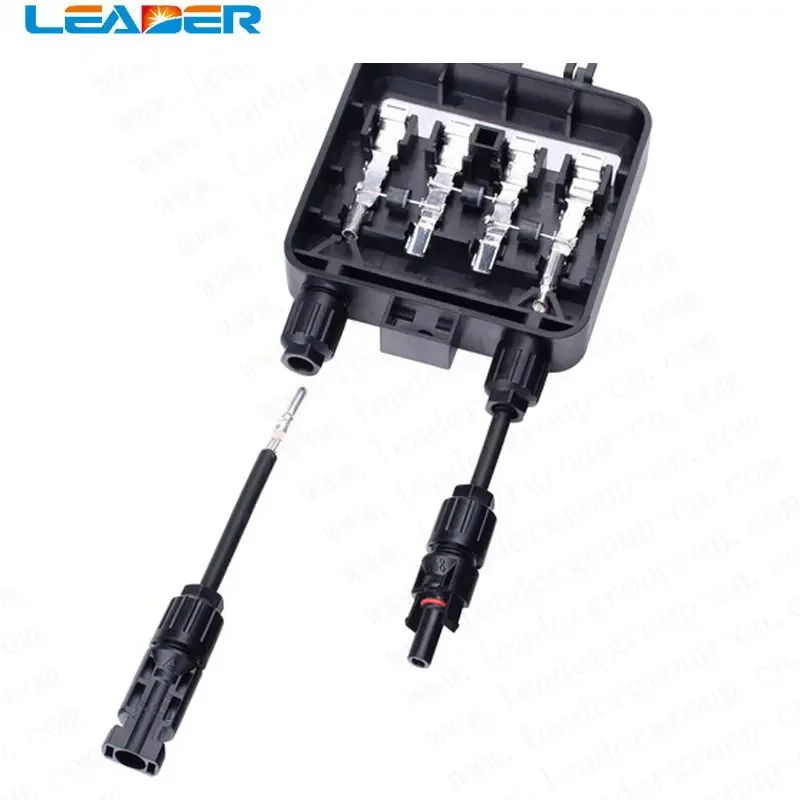 

LEADER SOLAR 50 Pcs = A Lot High Quality Approval TUV/ PV-Junction Box for PV Mould 4 Rails 3 Diode Solar Junction Box