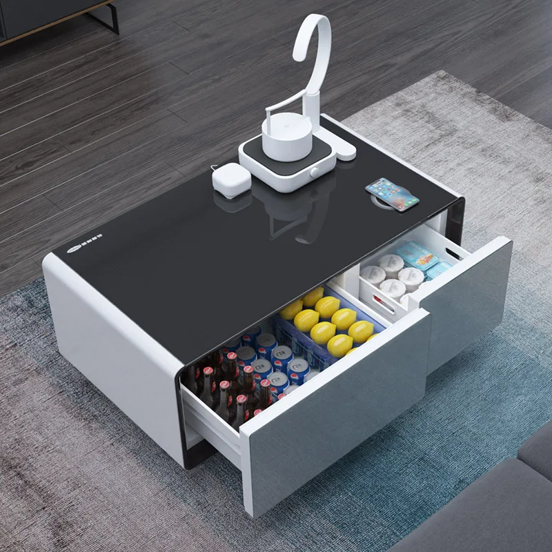 Modern Design refrigerator cooling Electric square smart Coffee Table