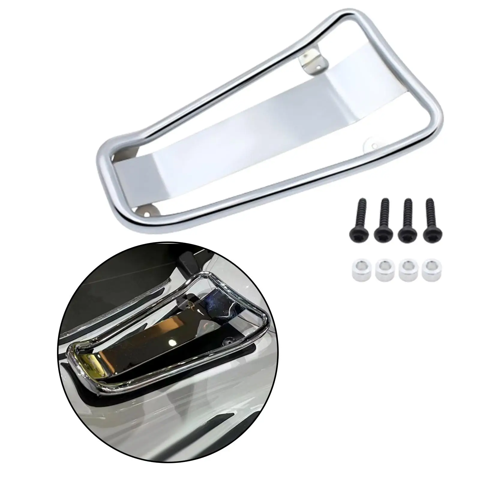Heavy Duty Motorcycle Foot Pedal Luggage Rack with Support Bracket for Vespa Sprint Primavera 150
