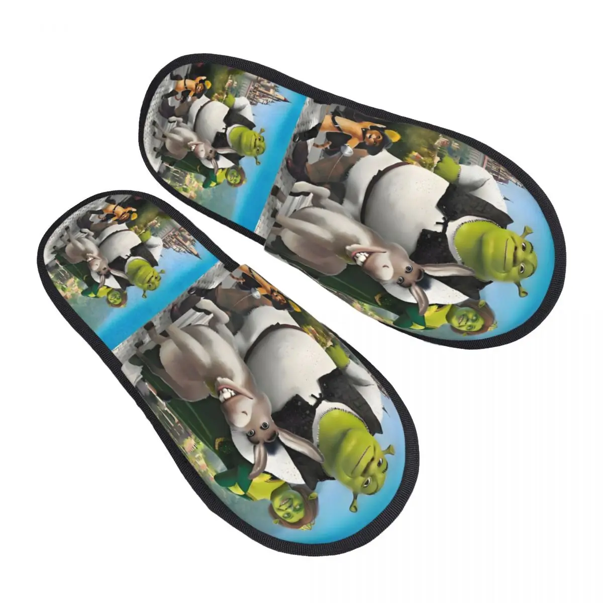 

Изготовленные на заказ комедийные тапочки Шрек с героями мультфильмов для спа-женщин, домашние тапочки в стиле аниме Kawaii