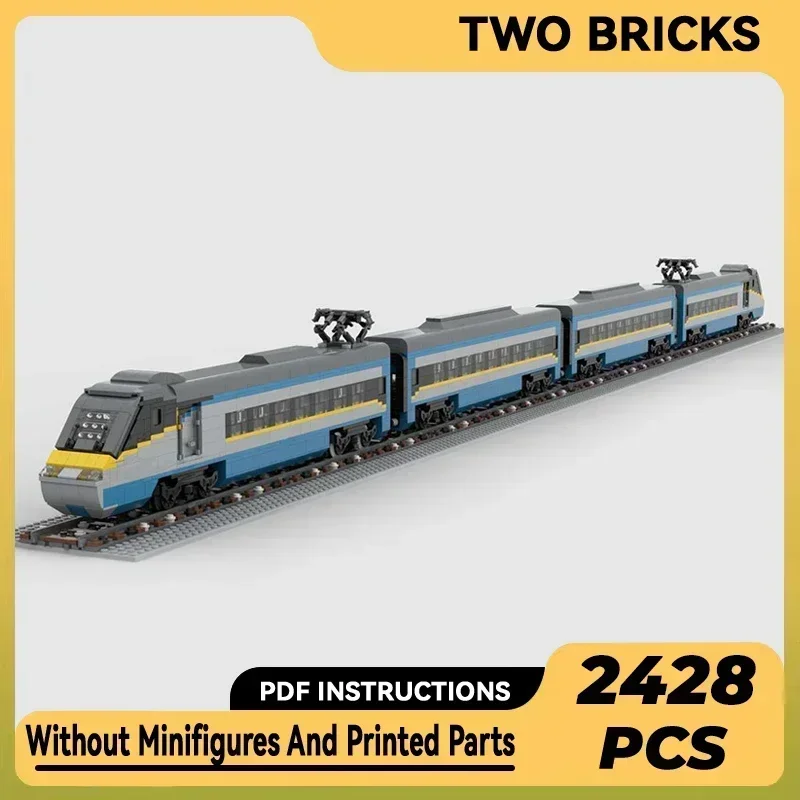 

Технические Moc Bricks, городская модель автомобиля, чешский высокоскоростной поезд, модульные строительные блоки, подарки, игрушки для детей, наборы «сделай сам», сборка