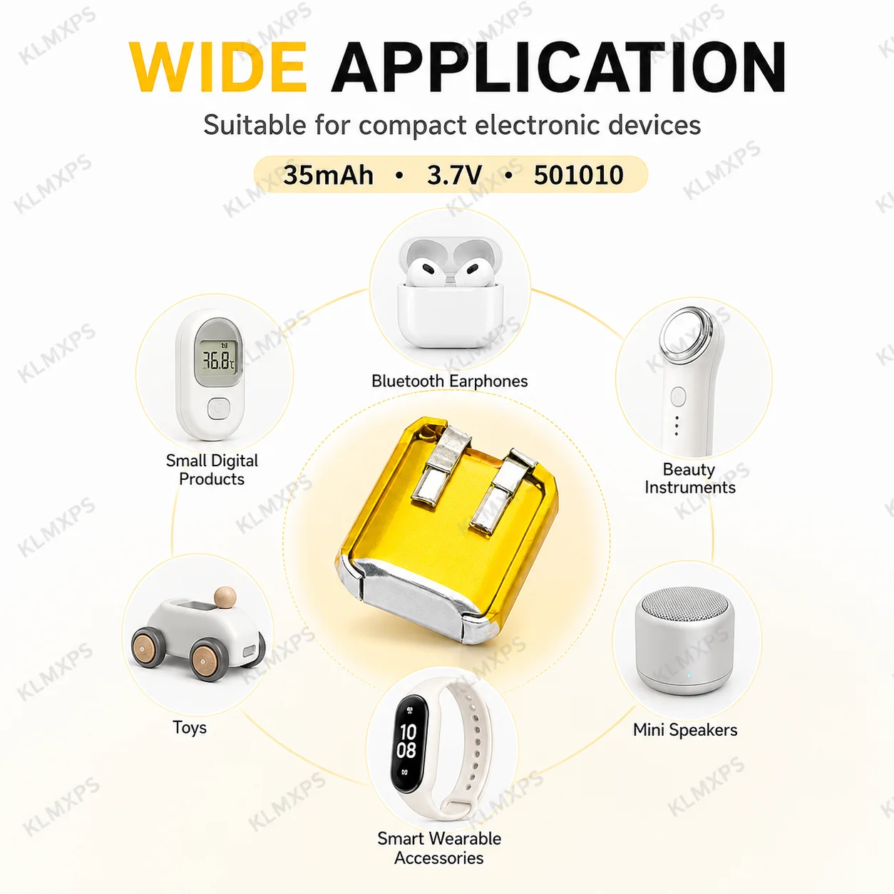 501010 501012 3.7V 35mAh Li-Po - đánh giá và giá Renewable Energy Battery