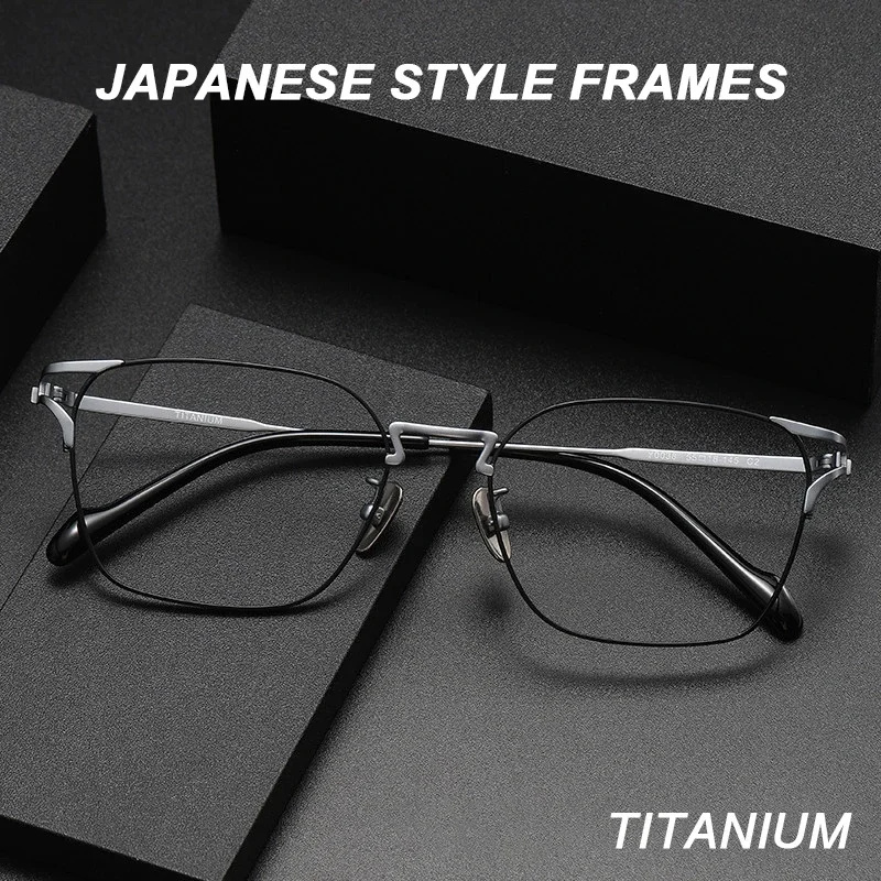 

2025 Ultra-Light Retro Luxury Glasses Full Frame Titanium Eyeglasses Frames Business Eyeglasses Frame Non-Prescription Eyewear