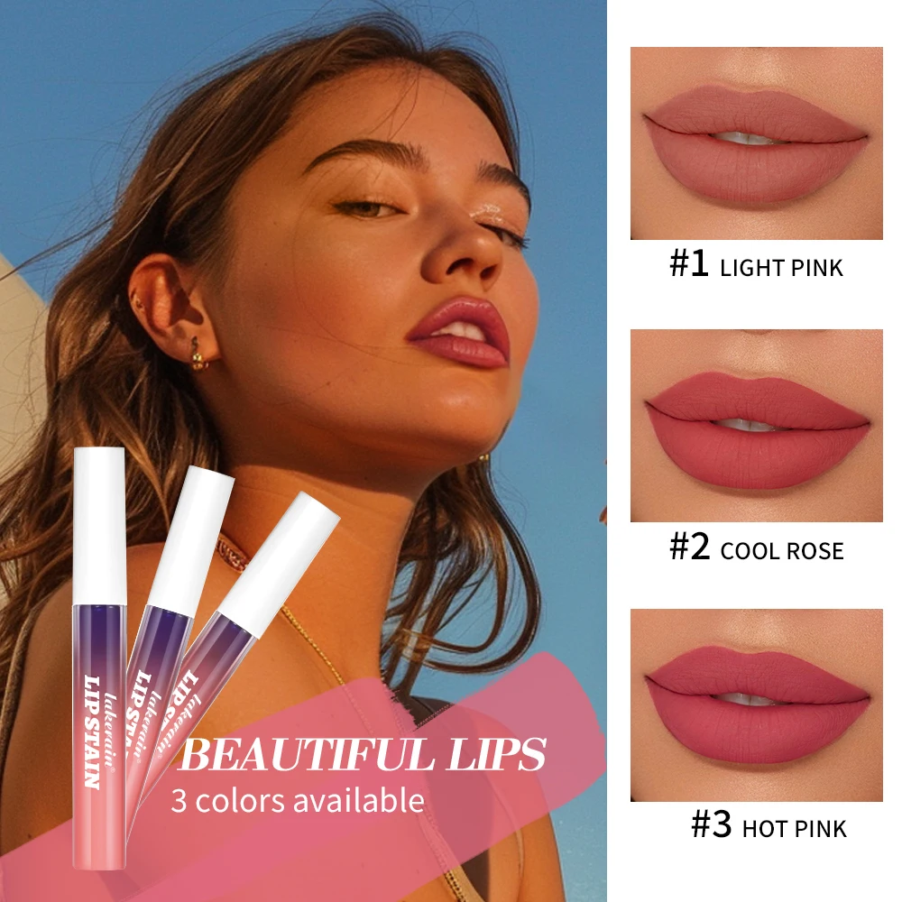 Lakerain Lip Gloss Peel and Stick Set Pink Lip Gloss Transfer Resistant Long-lasting Waterproof Natural Lip Gloss For Women