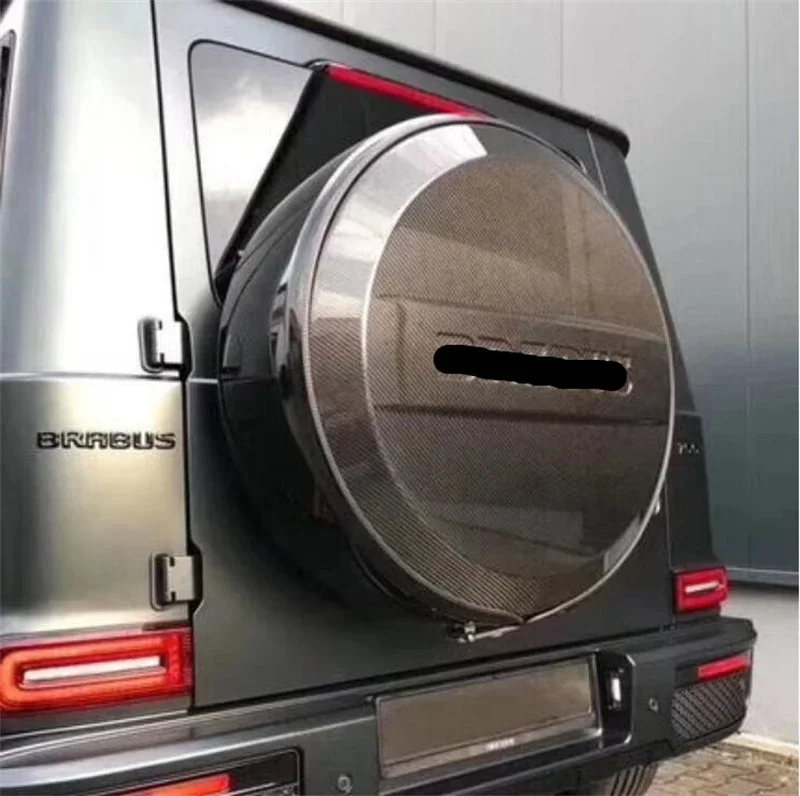 For Mercedes Benz G-Class W463 W464 G500 G63 Real Carbon Fiber Spare Tire Cover Spoiler Full Body Kit