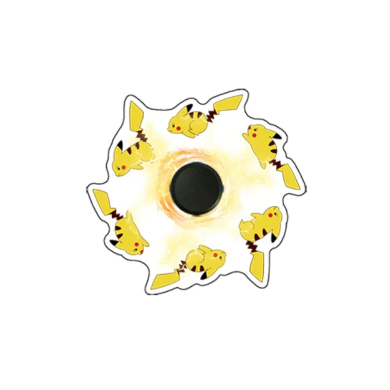 Pokemon Pikachu Fidget Spinning Spinn Cartoon Animation Running Dynamic Mute Spinning Spinning Top Toys for Children Adults Gift