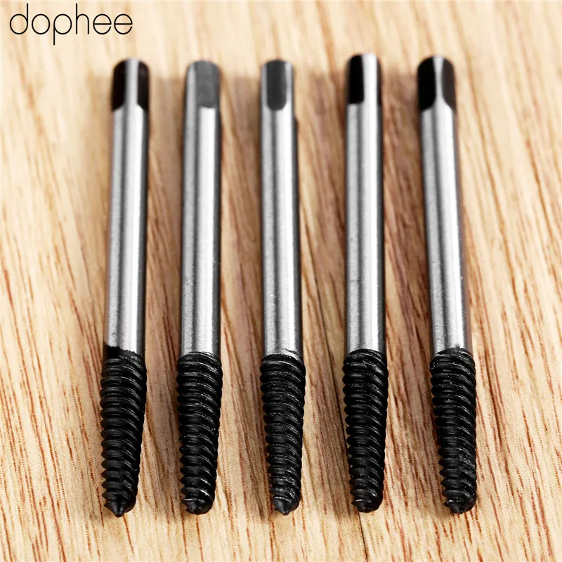 5pcs Steel Damaged Broken Screws Extractor Drill Bits Removal Tool Bolts Screw Remover Speed Out Drivers 1#  Left-hand Thread