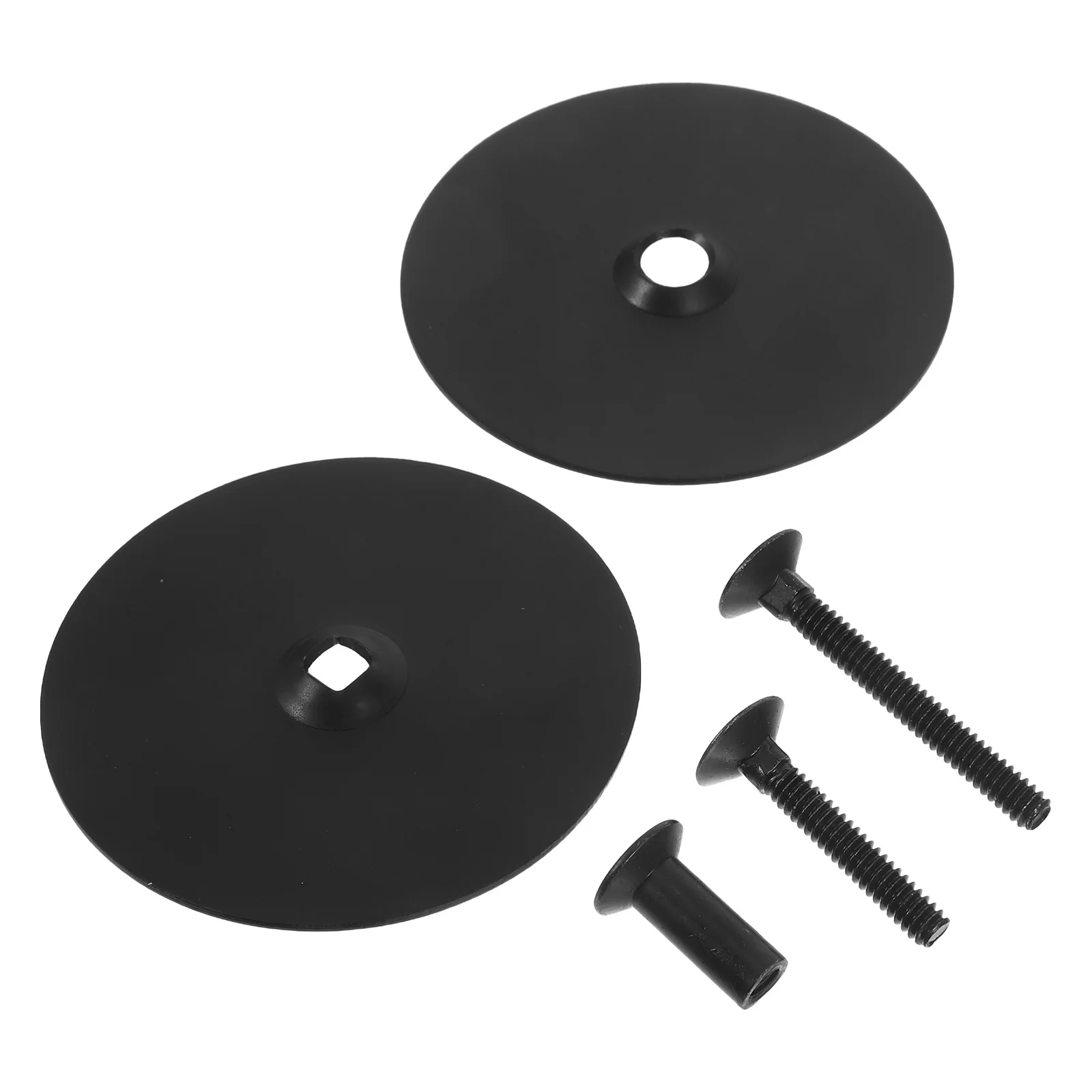 1 Set 67Mm Stainless Steel Door Hole Cover Plate Round Screw Mount For Front Entry Privacy Doors Universal Deadbolt Hole Filler