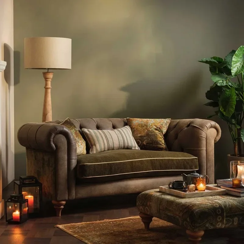 French buckle fabric sofaFurniture supplies, furniture