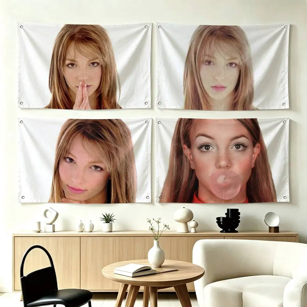 Singer B-Britney  Flags for Bedrooms Home Decor Items Outdoor Decors Garage Decoration Flaga