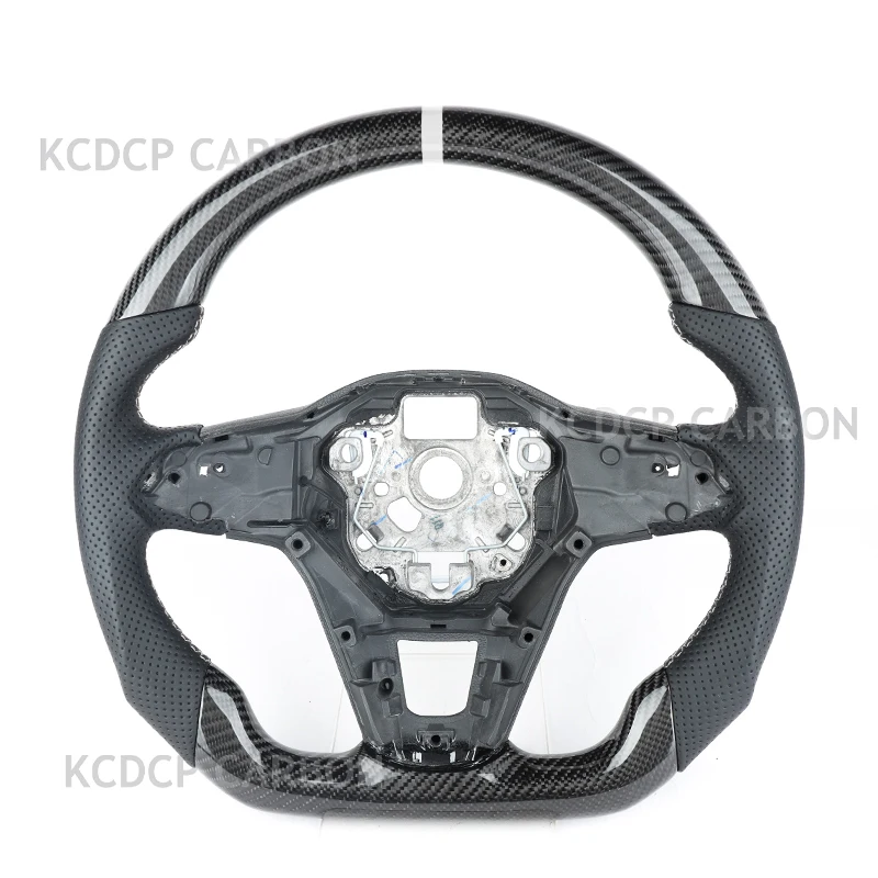 

Suitable for Volkswagen mk6 mk7 mk8 gti gtr golf GTD GTS GTE upgrade steering wheel genuine leather carbon fiber steering wheel