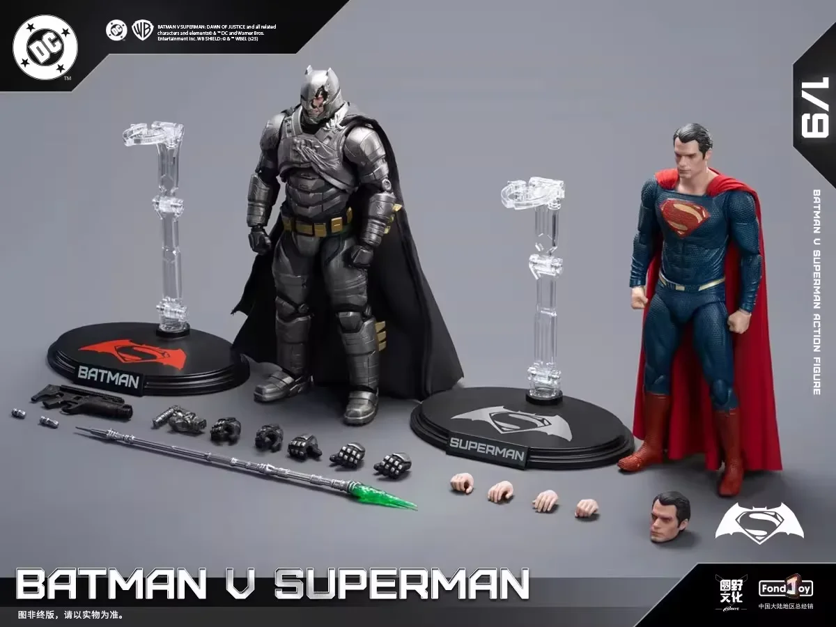 Neues Figurenset Armored Batman Battle Damaged Superman Actionfigur 1/9 Batman Vs Superman Dawn Of Justice