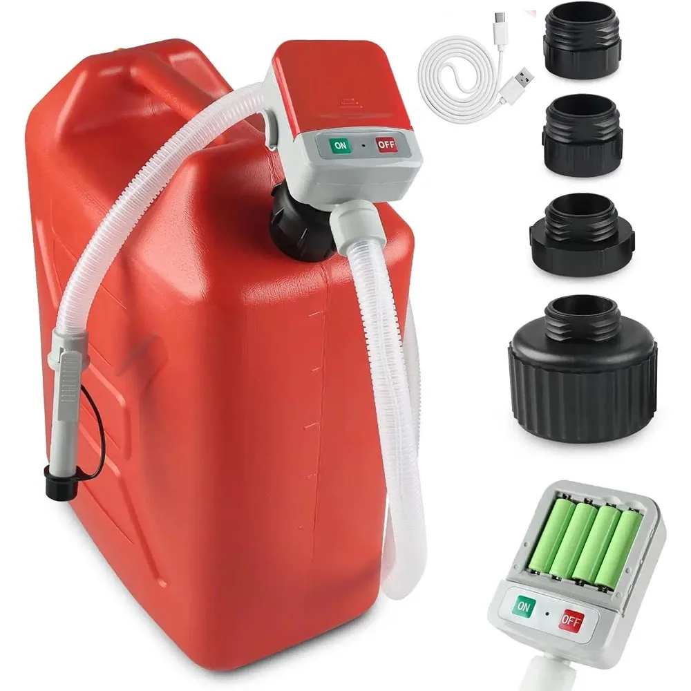 

Насос для перекачки топлива с датчиком автоматической остановки, 3,2 галлона в минуту, 51 дюйм, перекачивающий шланг, питание от аккумулятора, с 4 адаптерами для резервуара, портативный жидкостный насос