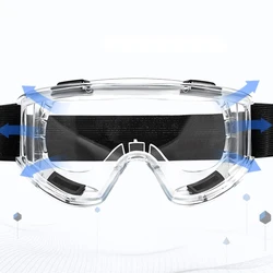 Welding Glasses Anti-splash HD Transparent Breathable Headset Goggles High Quality Labor Glasses Welding Protective Screen