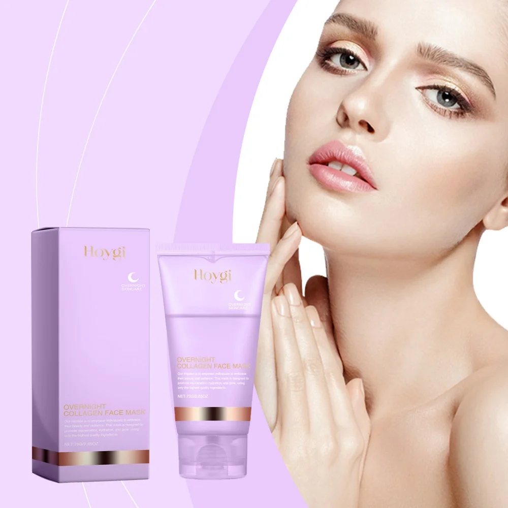 

Collagen Overnight Wrapping Mask - Deep Hydrating & Firming Treatment to Fade Fine Lines, Replenish Skin, Shrink Pores