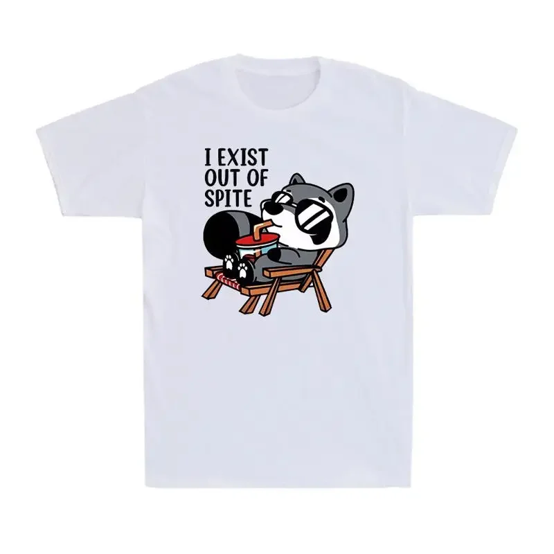 I Exit Out Of Spite Funny Raccoon Animal Vacation Men's T Shirt