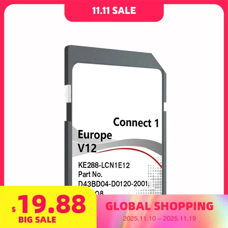 

C1 V12 Connect 1 LCN1 V12 SD Navi for Nissan 8GB 16GB 2022 Map Card Europa UK Navigation Card