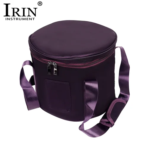 IRIN-Bolsa de cuenco de cristal de 10 pulgadas, bolso de cuenco tibetano púrpura, estuche portátil para cuencos de cristal, accesorios para instrumentos de percusión